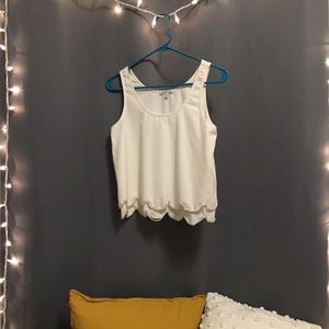 Sparkly Scallop Tank